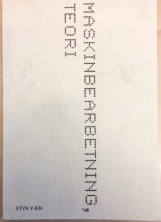 Maskinbearbetning teori